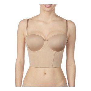 Le Mystere Soiree Short-line Bustier 4556 Natural 32G New Convertible
